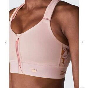 🆕 NEW/NWOT SHEFIT Sports Bra in Pink Rose Gold Marble "Blush" | 2Luxe🌸